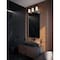 Afx Leo 22'' Vanity, Clear Glass Shade, Black Finish LEOV2209MBBK - alternate 2